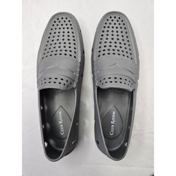 Club Room Men's Atlas Perforated Driver Grey Size 8M NWT - Picture 1 of 6